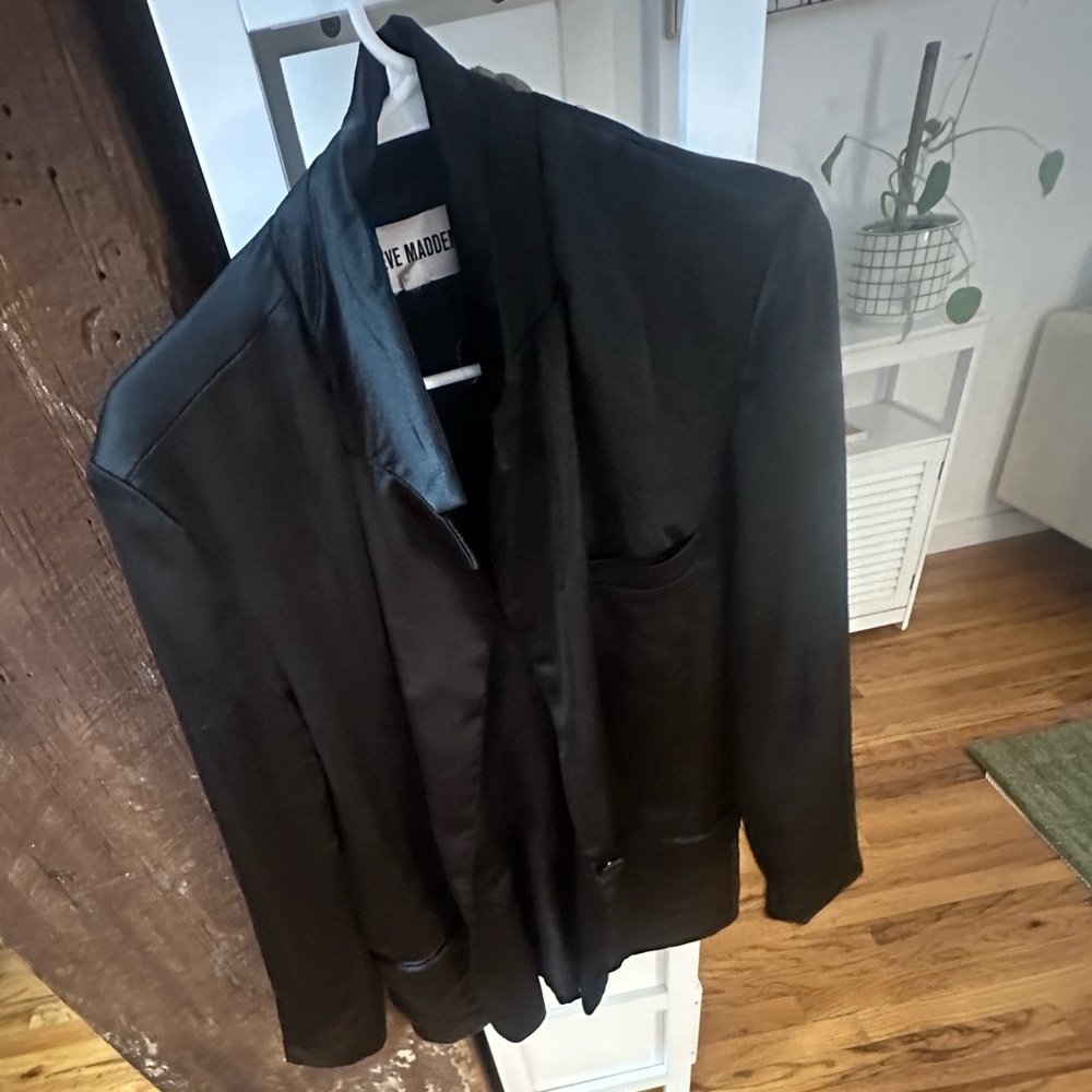 Steve Madden Black Blazer and matching Mini Skirt